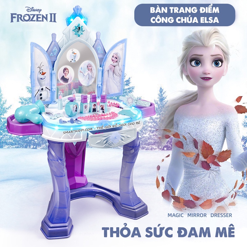 Bàn trang điểm công chúa ELSA FROZEN - quà tặng cao cấp cho bé - bàn trang điểm cho bé gái