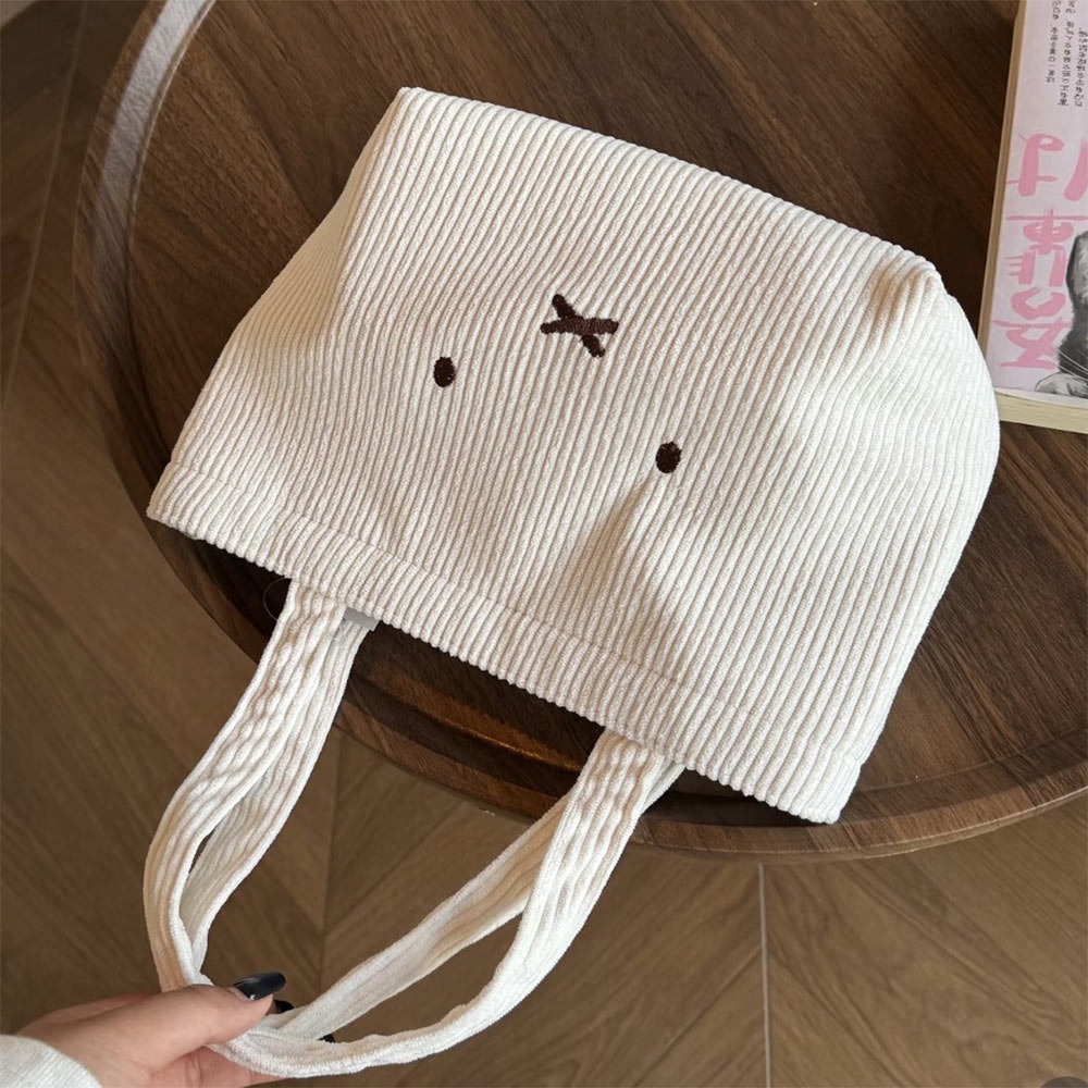 LETIGO Miffy dễ thương Túi xách nữ Thỏ hoạt hình Đa chức năng Túi đựng mỹ phẩm Thời trang Vải nhung Túi đeo vai đơn Du lịch - 2