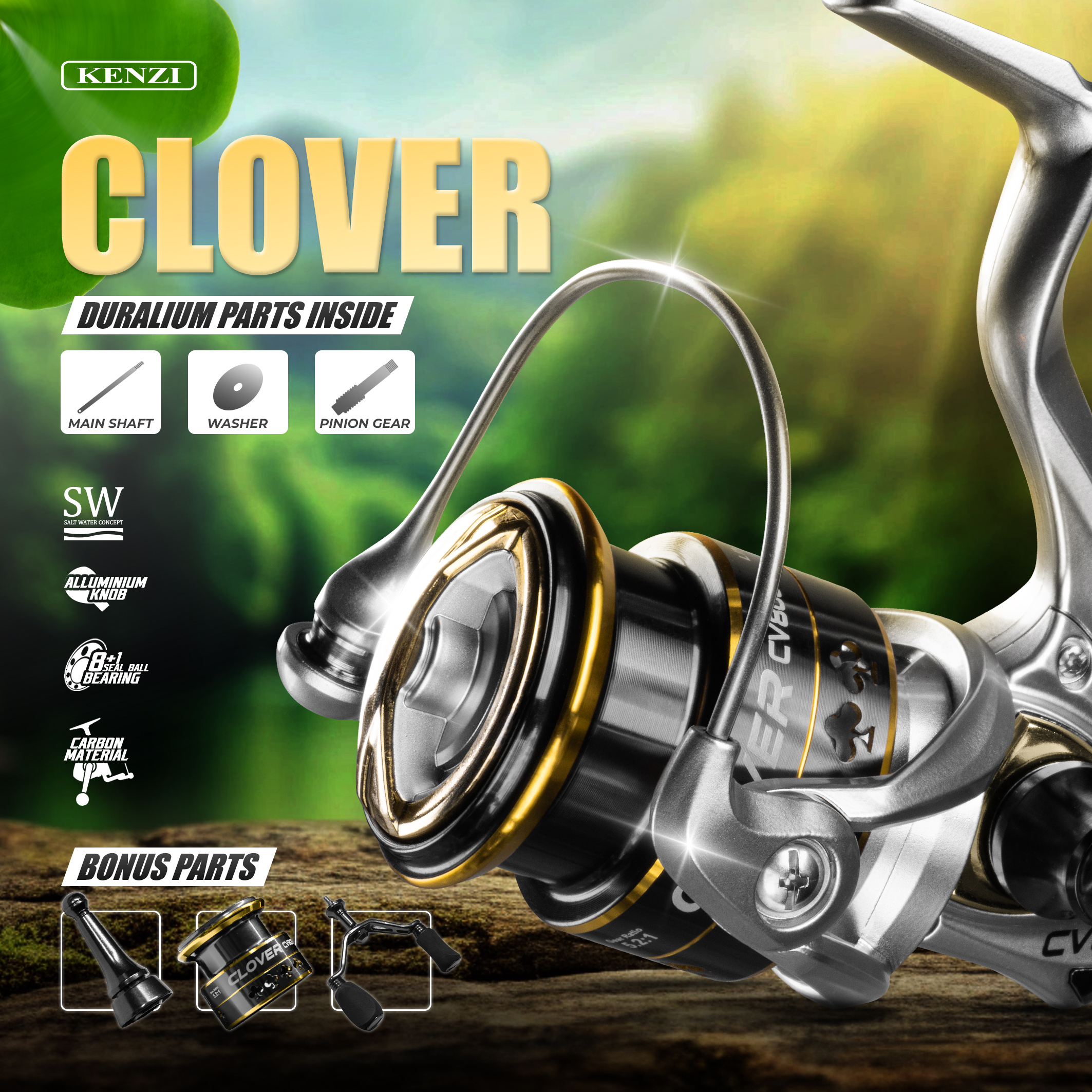 Reel Under Head Bravo Kenzi - Jual Reel Under Head Bravo Kenzi