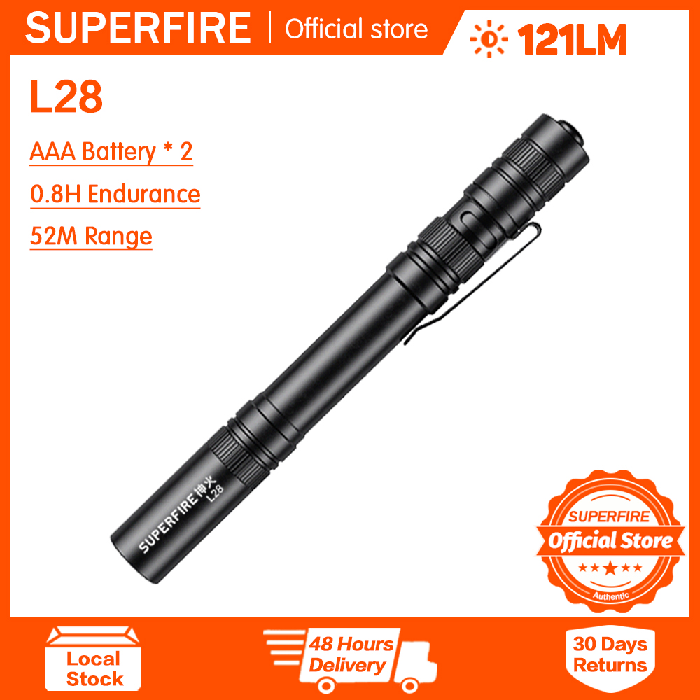 Đèn bút có đèn pin cầm tay superfire đèn pin x18/l28 đèn pin led cầm tay mini