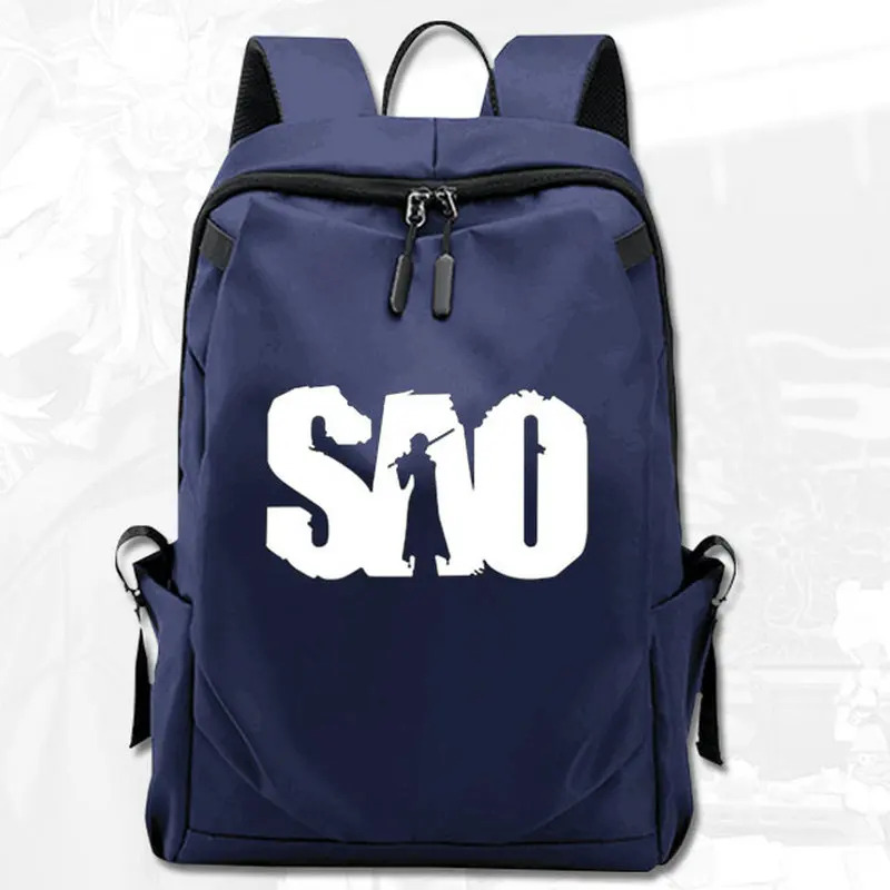 Art trực tuyến Ba lô Sao Daypack túi đi học màu xanh đen xám Kawahara Reki phim hoạt hình ba lô đi học Túi máy tính xách tay ngày gói