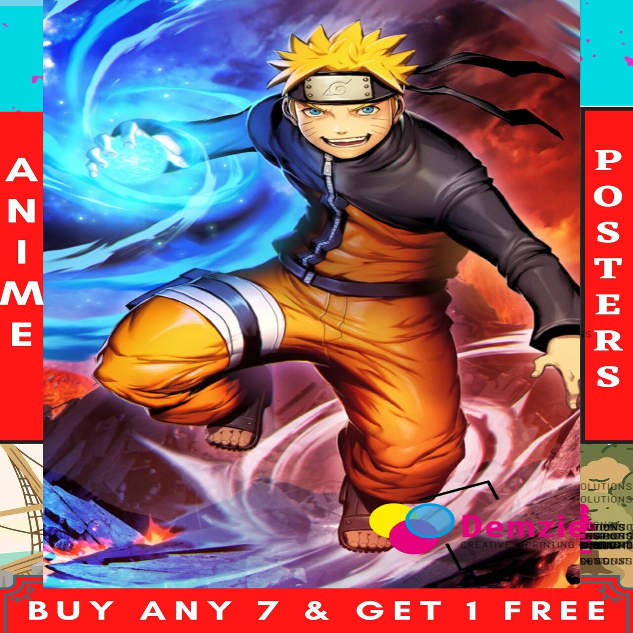 H04-2 CAR-TOBBY Anime Naruto Shippuden Affiche Manga Wall Posters Décor À La Maison