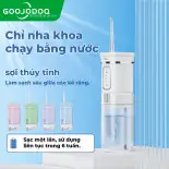 Tăm nước cầm tay GOOJODOQ Máy tăm nước 3 chế độ có thể sạc lại tiện lợi chuyên dụng chăm sóc răng miệng
