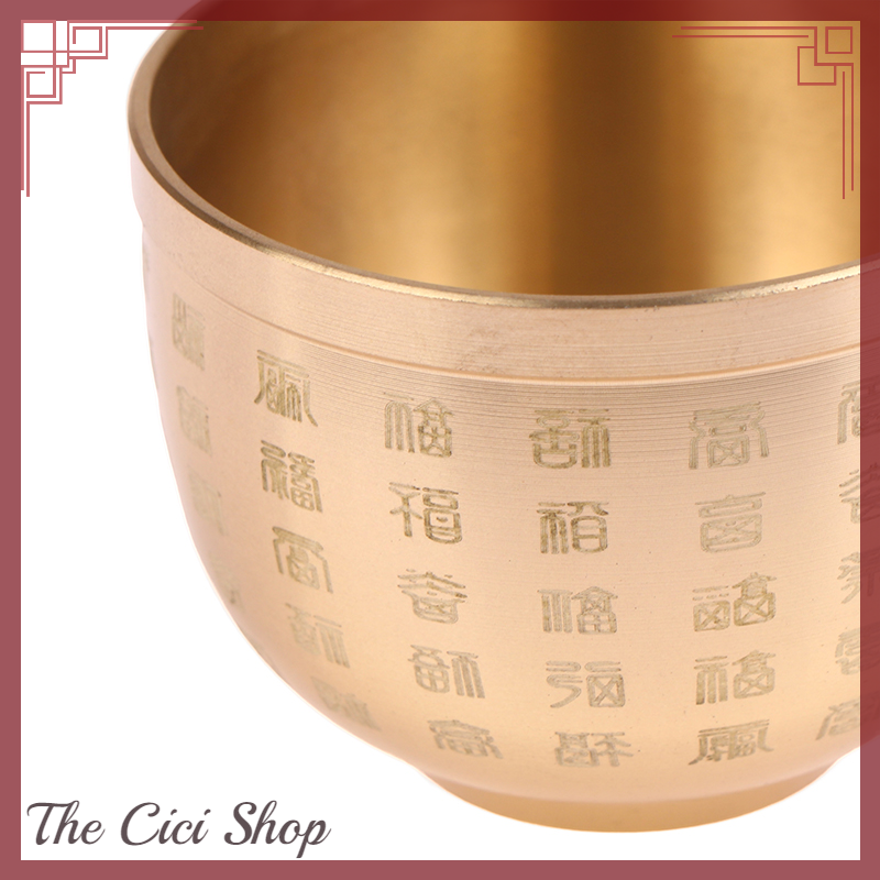 [Cửa Hàng Cici] Đồng thau nguyên chất cornucopia baifu xi lanh gạo vật trang trí nhỏ nghiên cứu gạt tàn Máy tính để bàn