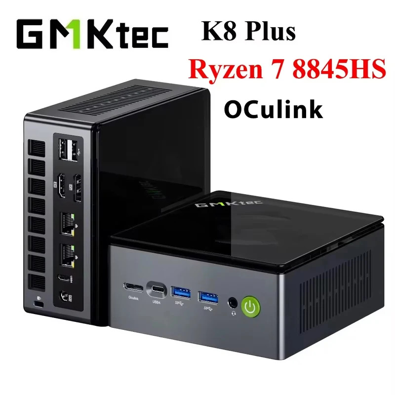 Gmktec K8 Plus Mini Pc Ryzen 7 8845Hs Ddr5 5600Mhz Pcie4 Nvme Ssd