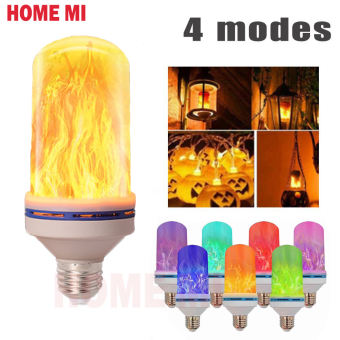 Đèn Bóng đèn hình ngọn lửa LED E27 4 chế độ đèn hiệu ứng ngọn lửa động đèn LED nhấp nháy Bóng đèn Ngô 12W 85V-265V dùng cho chiếu sáng gia đình