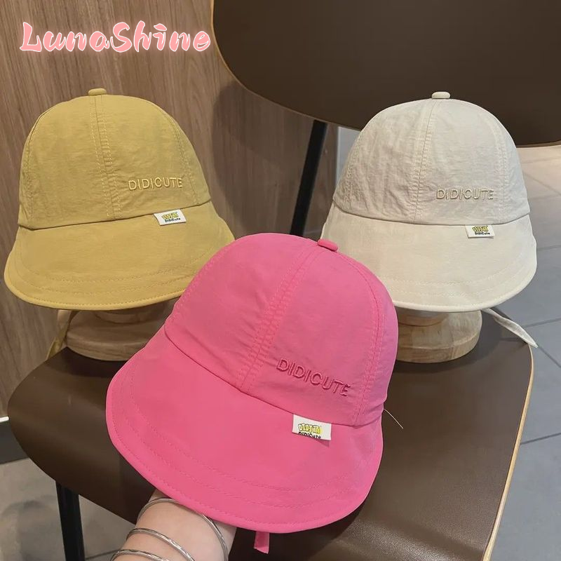 LunaShine| Cute Kids Sun Hat with Wide Brim for Summer Protection and Stylish Look ราคา 59 บาท*ส่งฟรี