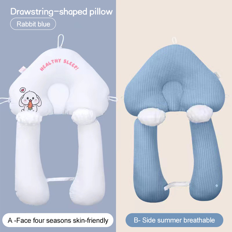 Newborn Baby Shaping Pillow Set 0-3 Years Infant Pillow Prevent Flat Head Baby Memory Foam Head Shaping Pillow 2in1 Sleep Safety Artifact Pillow
