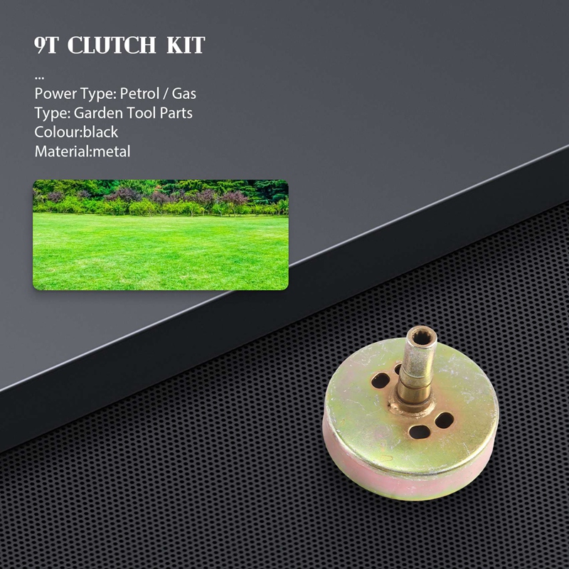 9T Clutch Kit for GX31 GX35 1.3HP Small Engine Brush Cutter Grass Trimmer Parts