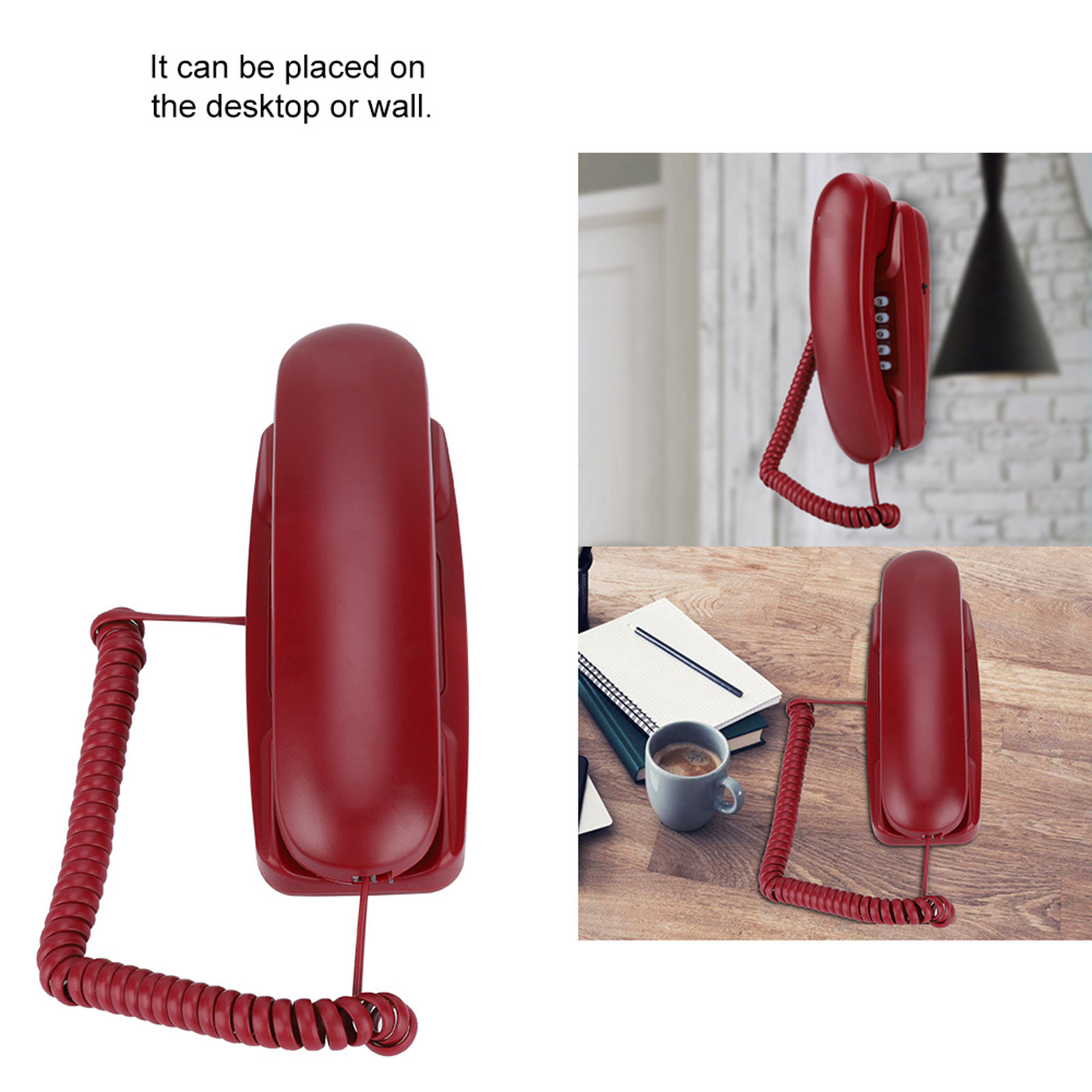 Hotel Telephone For Hotel Family Antique Telephone No Caller Id Home Desktop Vintage for Home ราคา 327 บาท*ส่งฟรี