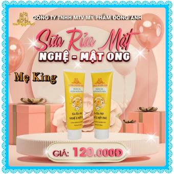 Sữa rửa mặt nghệ mật ong Collagen X3 Mỹ Phẩm Đông Anh
