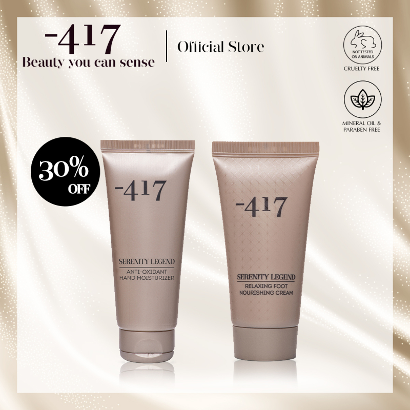 Buy Minus 417 Hand and Foot Care Set - Relaxing Foot Nourishing Cream 100ml with Anti-Oxidant Hand Moisturiser 100ml (Moisturizing + Repairing) Singapore