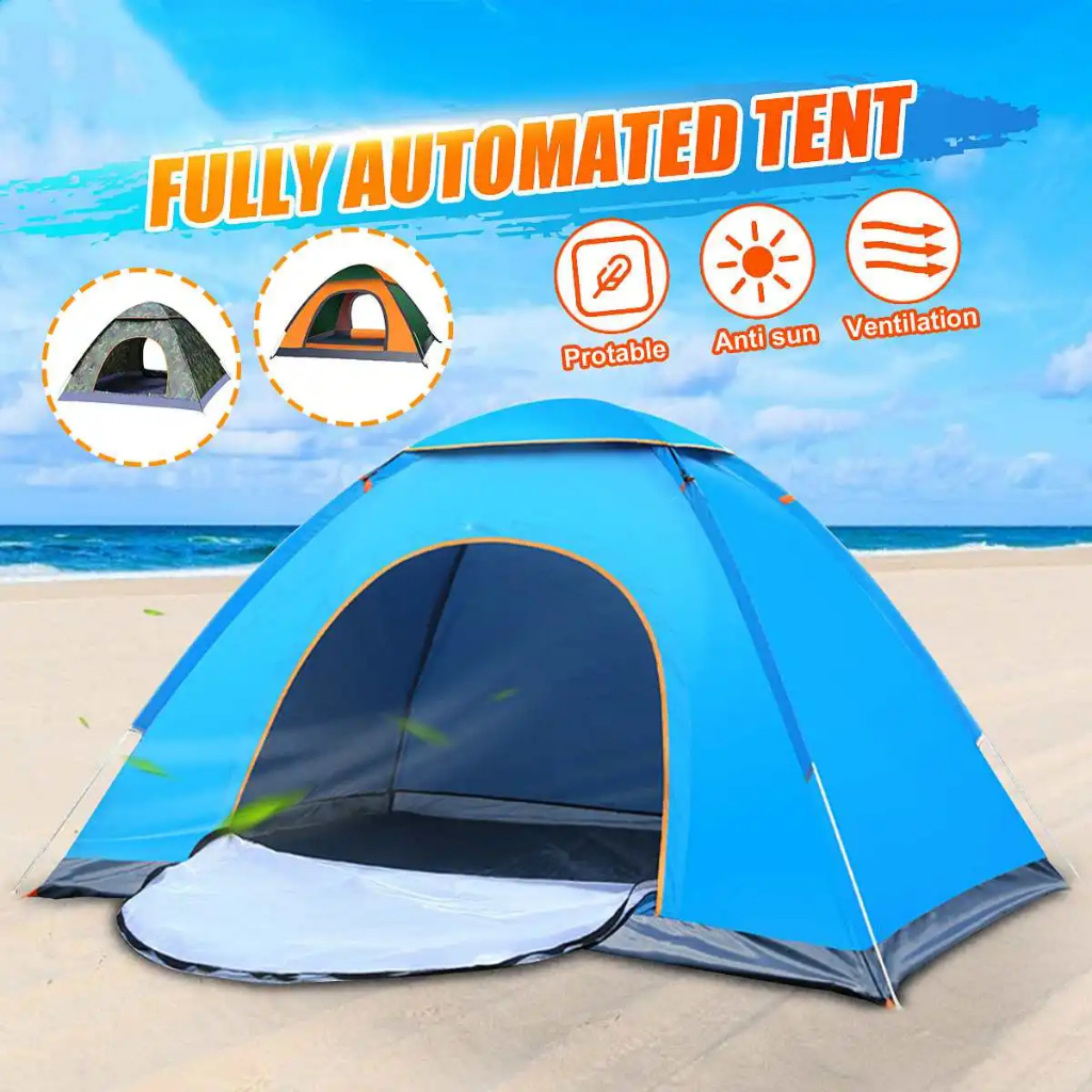 Automatic Waterproof Double Layer Camping Tent by 