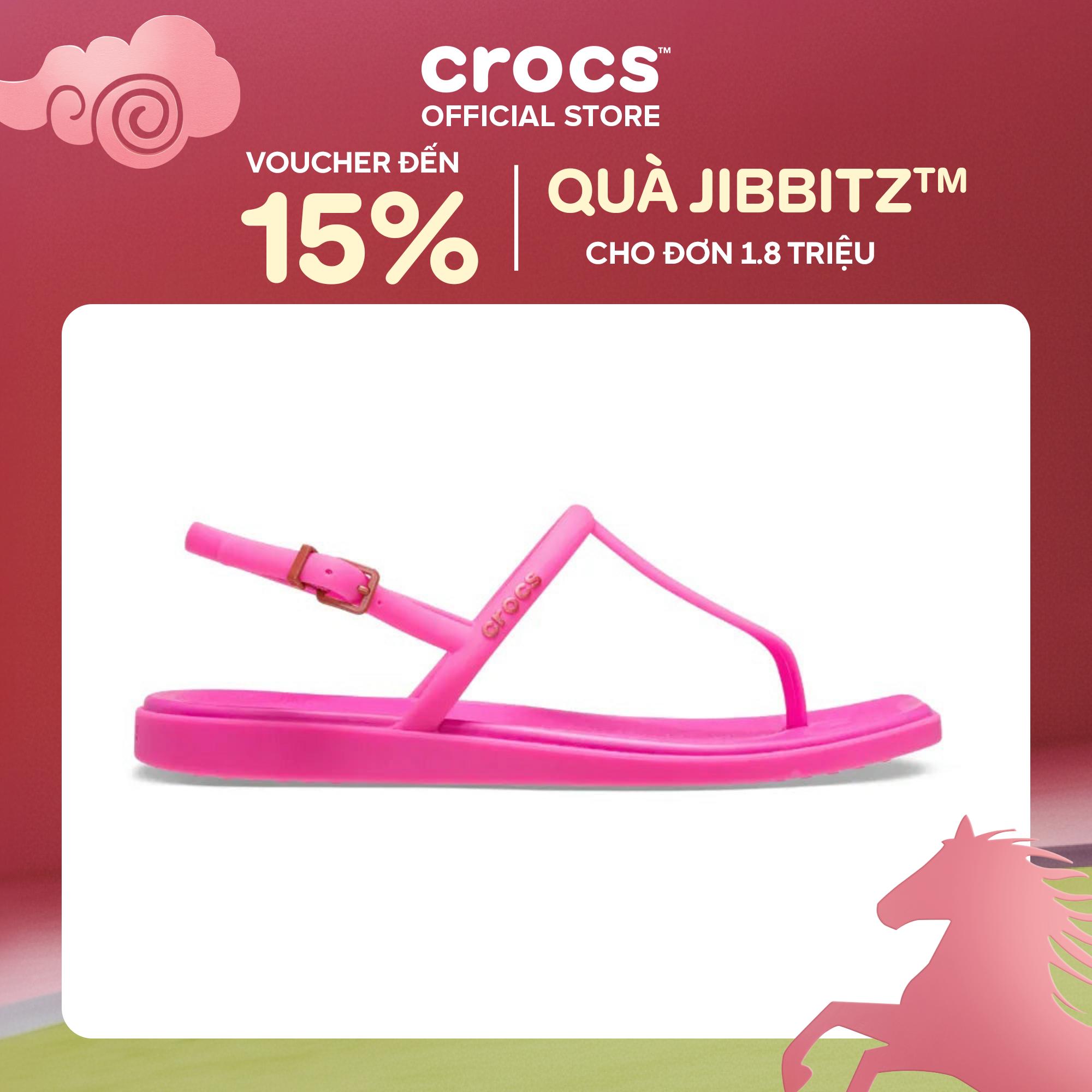 Dép Xỏ Ngón Nữ Crocs Miami Thong - Pink Crush - 209793-6TW