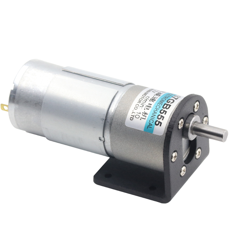 12v 24v 37mm DC gear reducer motor 15W low speed Brush Motor xd-37gb555 speed adjustable CW CCW DC motor