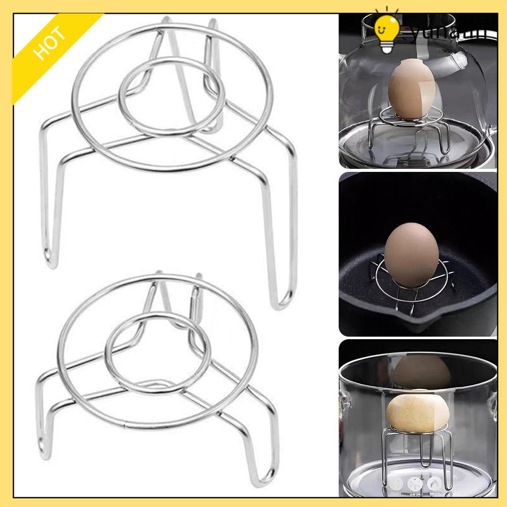 YUNAFIN Thép không gỉ Giá đỡ hấp Chiều cao và chiều cao 2 kích thước Giá đỡ hơi mini Bền bỉ Nấu ăn bằng hấp Giá hấp Phụ kiện nhà bếp