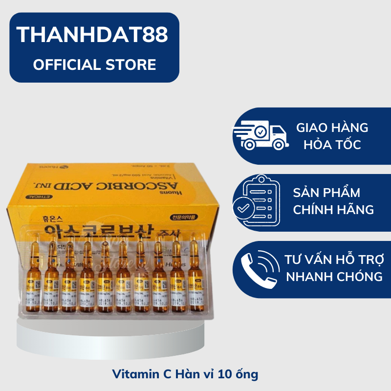 Vitamin c hàn vỉ 10 ống