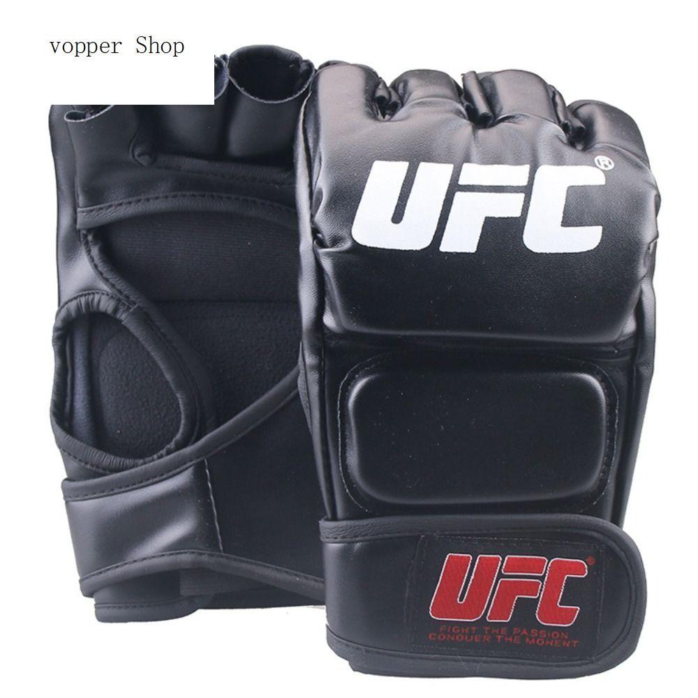 VOPPER 1 Pair of Breathable Half Finger Boxing Gloves Wear