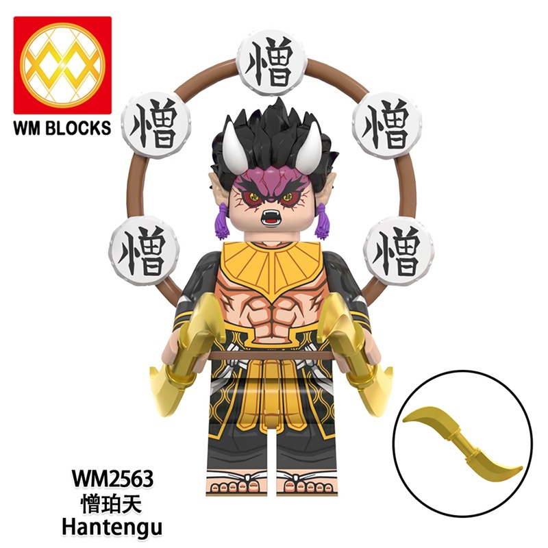 Đồ Chơi Lắp Ráp Mini Kimetsu No Yaiba Thanh Gươm Diệt Quỷ WM6163 Nhân Vật Kaigaku Gyokko Muzan Tanji