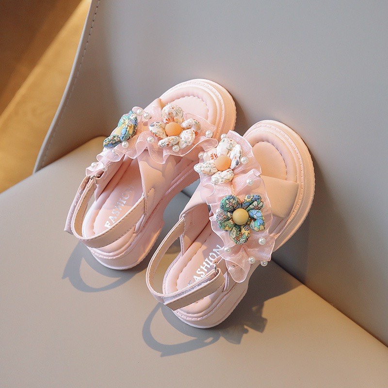 Sandal hoa xinh dễ thương cho bé gái