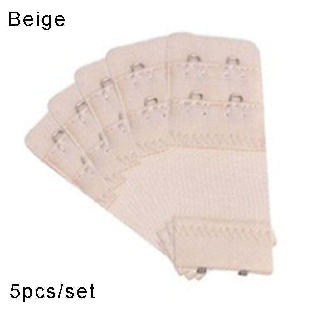 POPULAR X 5pcs Rẻ Đồ lót Hai hàng hai khóa Thêm thắt lưng Áo ngực mở rộng Không dây Dây đeo mở rộng áo ngực 2 móc