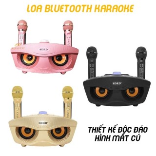 GIÁ ƯU ĐÃI - Loa karaoke bluetooth SD 306 Plus - Loa mắt cú nâng cấp của SD 306 - Tặng kèm 2 micro không dây có màn hình LCD thumbnail