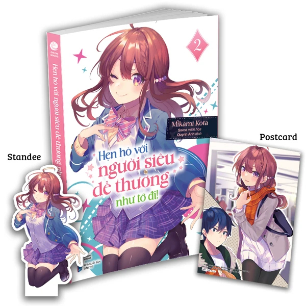 Sách -Hẹn Hò Với Người Siêu Dễ Thương Như Tớ Đi! - Tập 2 (Đặc Biệt: Postcard +Standee) (Light Novels) - FN