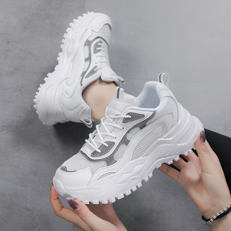 white chunky ladies trainers