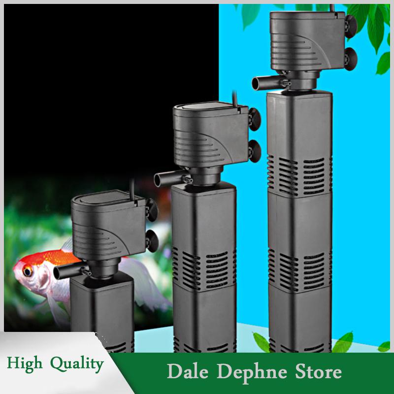 [Dale Dephne] Nhựa 3 Trong 1 Fish Tank Lọc Lọc Tăng Oxy Không Khí Aquarium Lọc Với Bên Trong Miếng Bọt Biển 4 6 12 20 30W