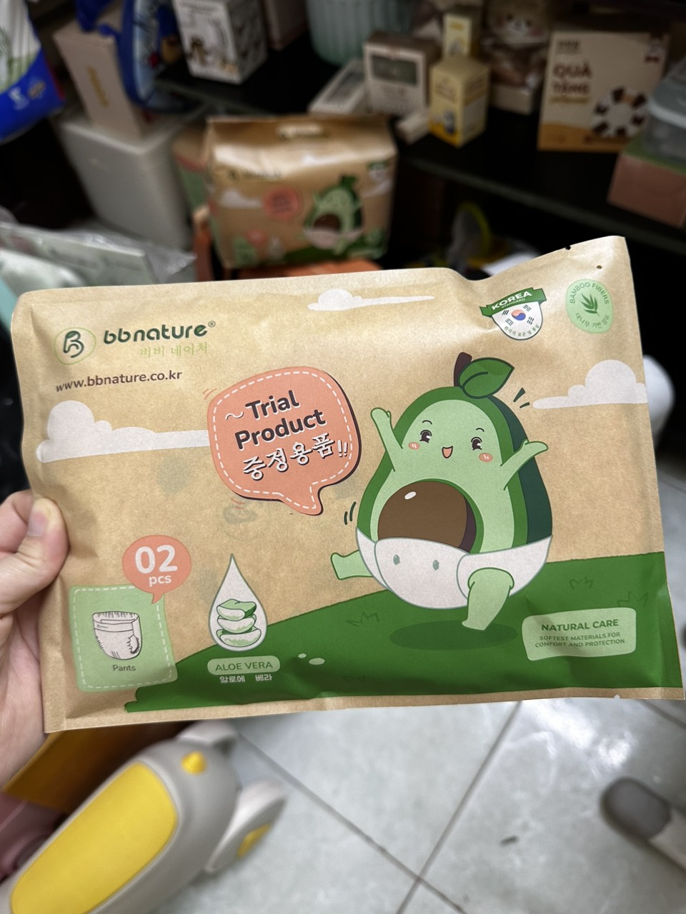 Combo 2 miếng dùng thử BB Nature đủ size cho bé từ 3-25kg
