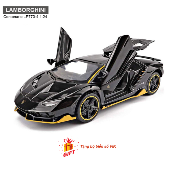 Mô hình xe ô tô Lamborghini Centenario LP770-4 1:24 [TẶNG BIỂN VIP]