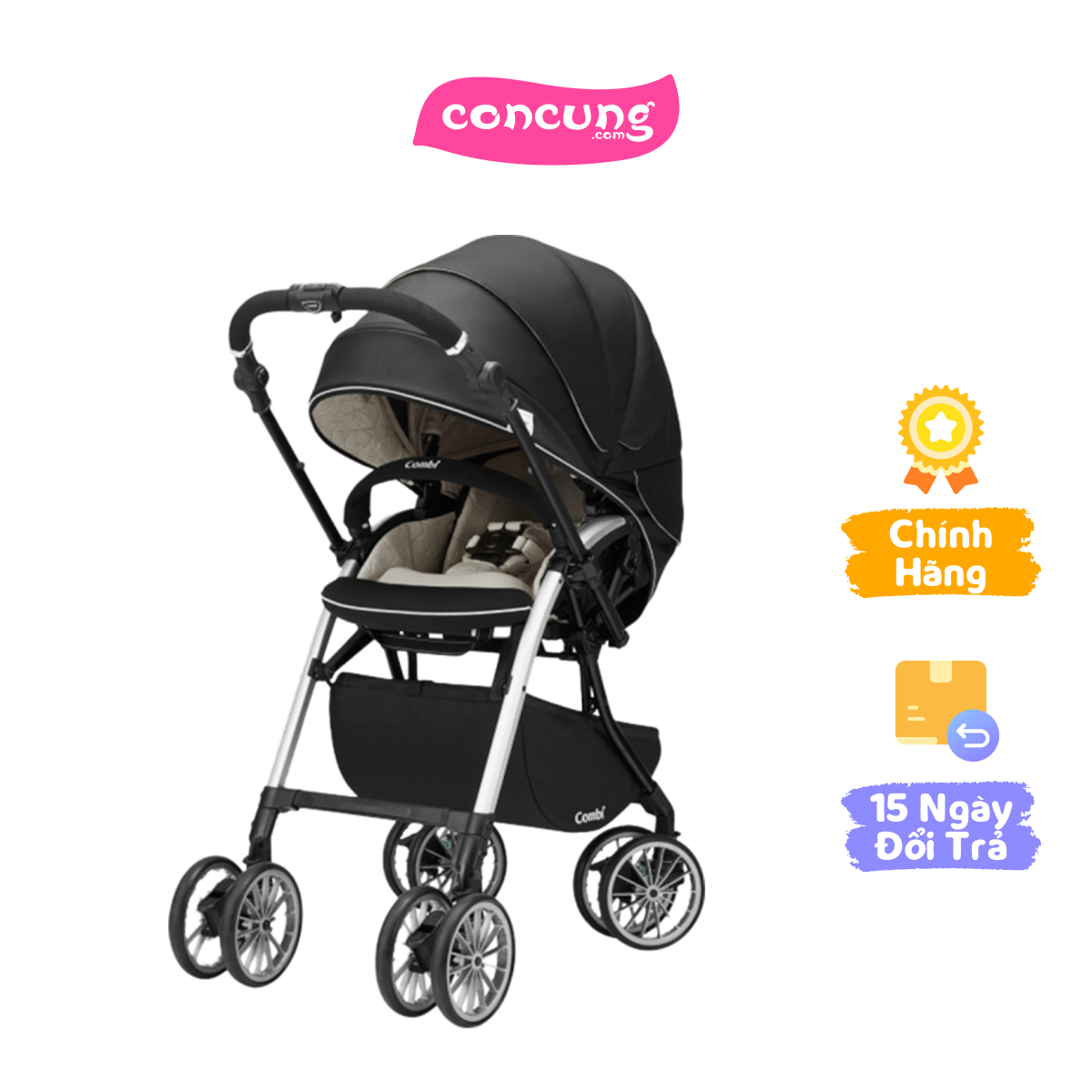 Xe đẩy Combi Umberetta New black
