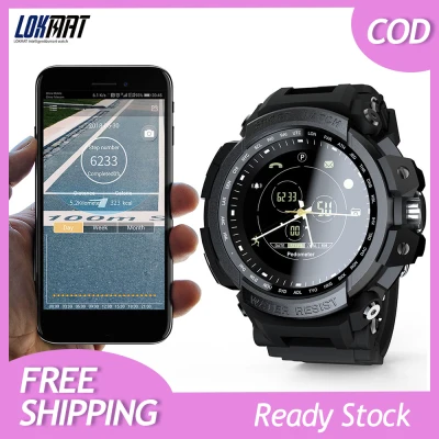LOKMAT MK28 Smart Watch 1.14inch Screen BT4.0 Life Waterproof Pedometer Calories Alarm Sports Men Smartwatch for Android 6.0 / iOS 7.0 and above