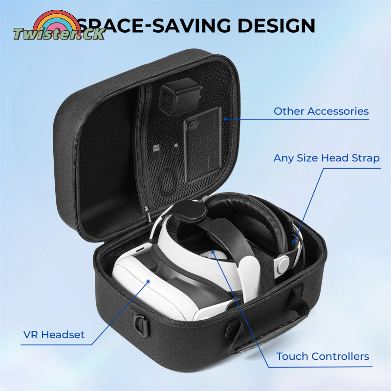 Carrying Storage Case Lightweight Portable Protection Anti-collision Travel Case Compatible For Meta Quest 3 VR Headset ราคา 1,031 บาท*ส่งฟรี