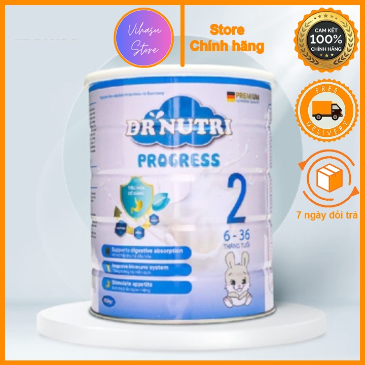 Sữa bột Dr Nutri Progress phát triển chiều cao và trí não (6 – 36 tháng) [Vihasu Store]