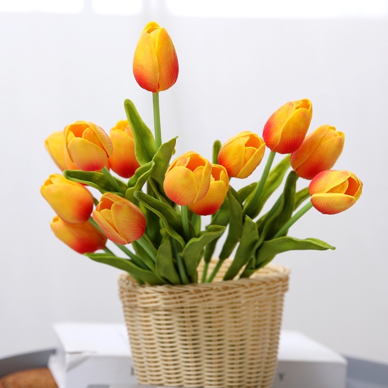Hoa Giả ️ Hoa Tulip Giả PU Cao Cấp ️