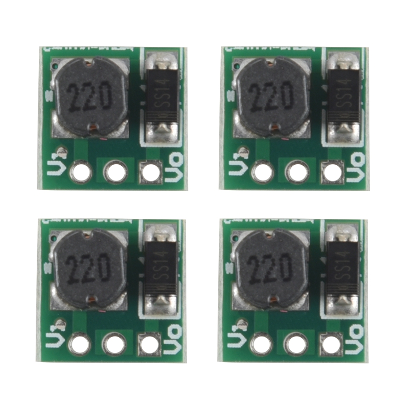 4X 0.9-5V to 5V DC-DC Step-Up Power Module Voltage Boost Converter Board 1.5V 1.8V 2.5V 3V 3.3V 3.7V 4.2V to 5V Green