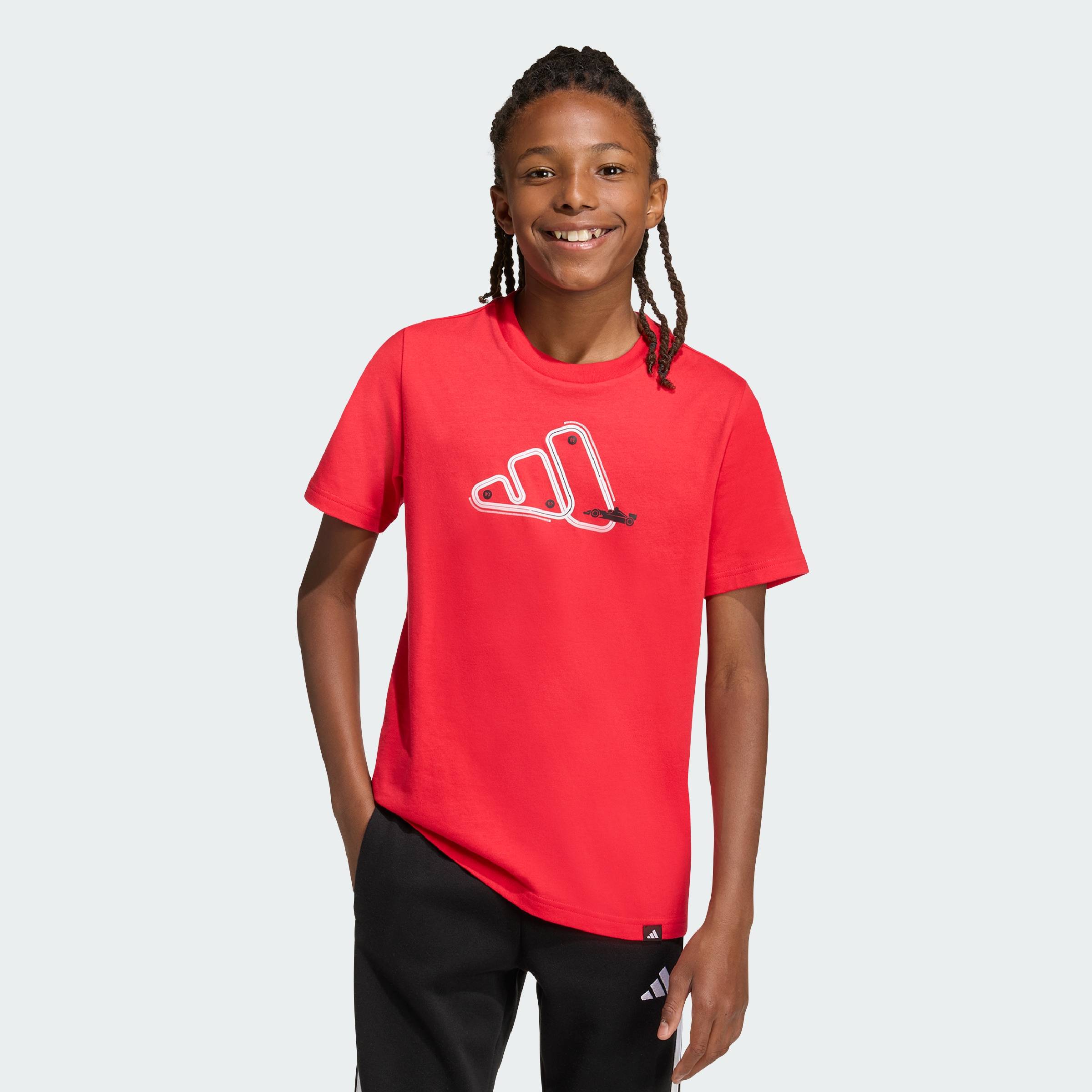 [CHỈ 15.7-VOUCHER 15%] adidas Phong cách sống ÁO THUN GRAPHIC ADRENALINE AESTHETIC DÀNH CHO TRẺ EM Trẻ em Đỏ KA0512