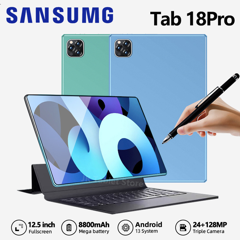 【ซื้อ 1 แถม 7+รองรับซิมการ์ด】2024ใหม่ ของแท้ Sansumg 18 Pro 11.2นิ้ว แท็บเล็ต โทรได้ Full HD แท็บเล็ตถูกๆ RAM16G ROM512G รองรับ 2ซิมการ์ด 5G Tablet Andorid 13.0 จัดส่งฟรี รองรับภาษาไทย หน่วยประมวลผล 12-core แท็บเล็ตโทรได้ 4g/5G แท็บแล็ตของแท้ ราคา 1,157 บาท*ส่งฟรี