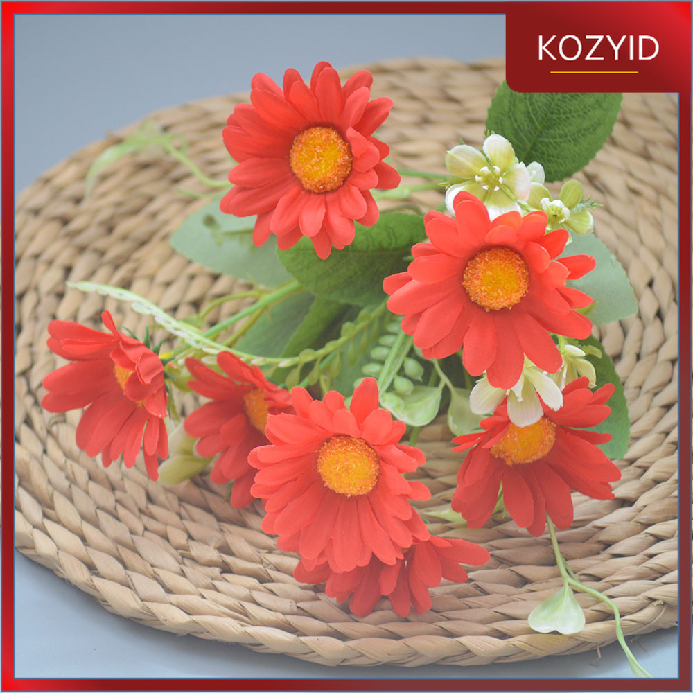 KOZY.ID - Bouquet bunga P110 CRISANTEMO Krisan Matahari Artifisial Dekorasi Hiasan Seserahan Buket Palsu