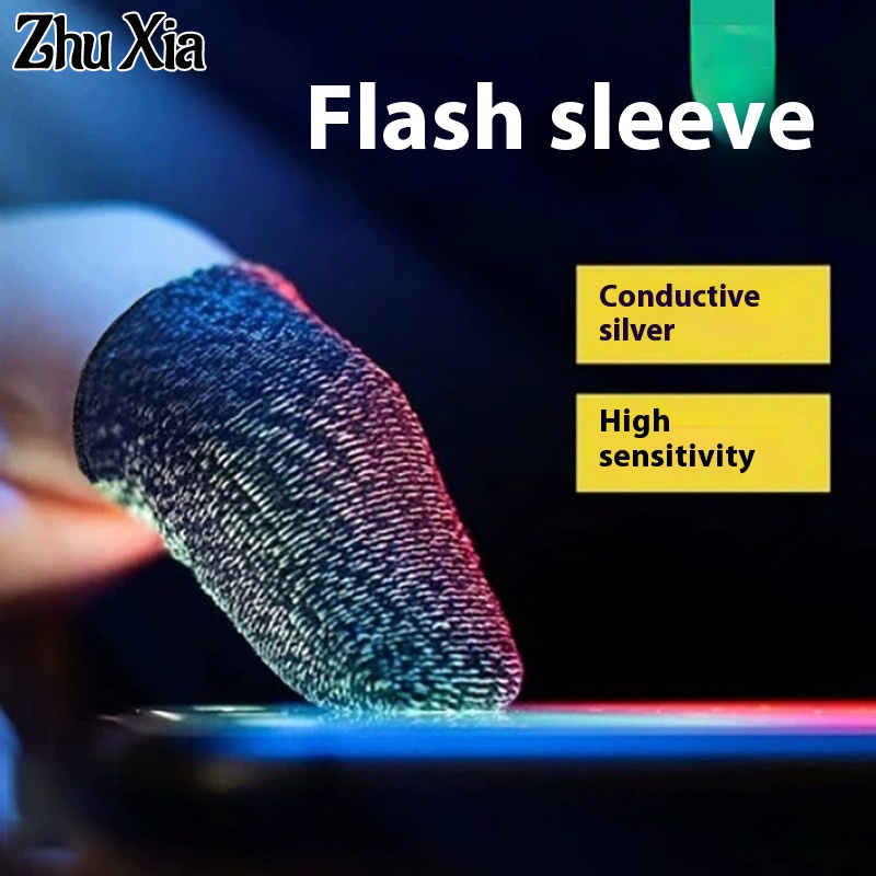Zhu XIA trò chơi di động Bao ngón tay màn hình cảm ứng chống trượt mồ hôi siêu mỏng thoáng khí thiết bị đàng hoàng