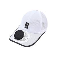 WAPKTY Breathable Sunhat with Solar Fan USB Charging Full Mesh Cooling Fan Hat Quick Dry Baseball Cap Outdoor
