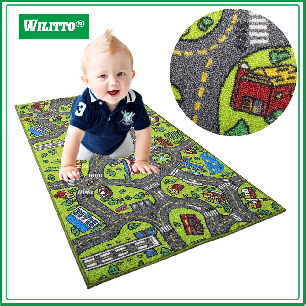 Traffic Map Living Room Children Kids Play Area Rug Carpet Crawling Floor Mat ราคา 2,237 บาท*ส่งฟรี