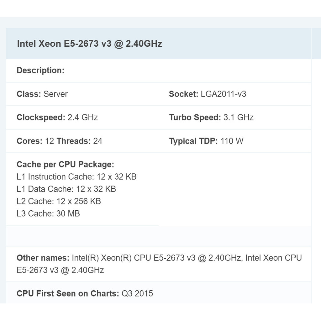 CPU Intel Xeon E5 2676v3 - E5 2678v3 - 2666v3 - 2696v3 - 2680v4 - 2676v3 - 2699v3 -2696v4 siêu mạnh 