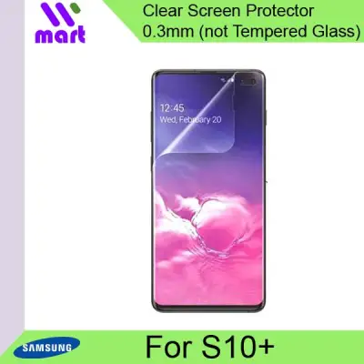 TPU Film Screen Protector (Clear) For Samsung Galaxy S10+ (Not Tempered Glass)