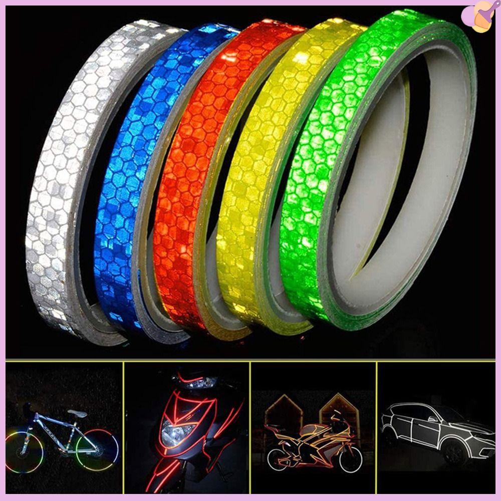 1 Băng phản quang 5M Bánh xe đạp phản quang MTB Xe đạp phản quang Sticker Strip Xe đạp Cảnh báo An toàn Xe đạp Trang trí bánh xe