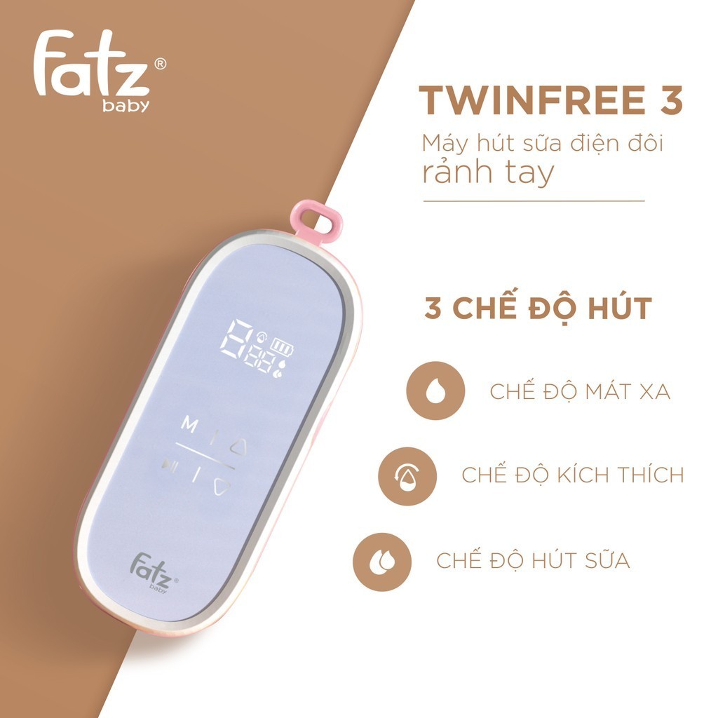 Máy hút sữa điện đôi rảnh tay fatz baby TwinFree 3- FB1309SD:5614