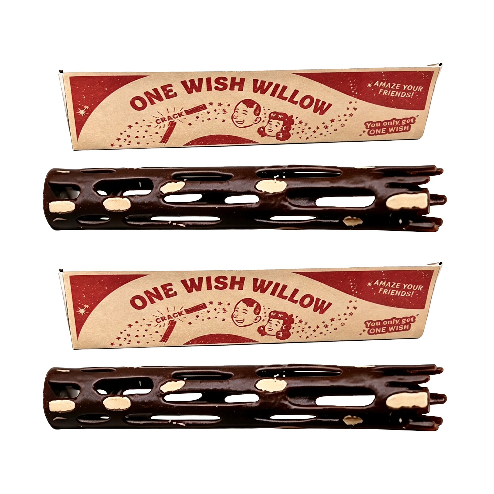 Bodhiwish Spiritual Healing Tokens 3d Printed Luck Talisman One Wish Willow Stick with Box – 3d Printed Breakable Luck Charm Spiritual Healing Snap Stick Romantic Wedding Gift Keepsake for Good Fortune