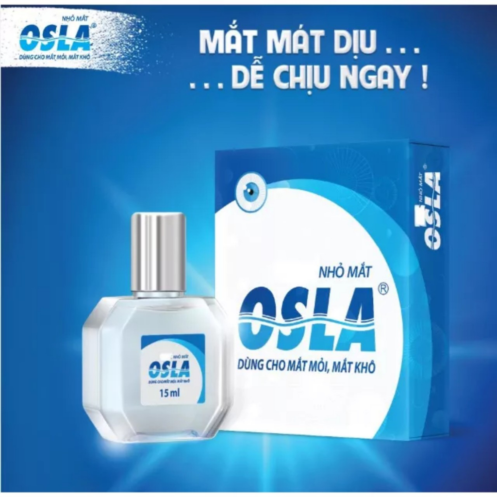 Nước nhỏ mắt Osal chống mỏi, khô mắt - chai 15ml