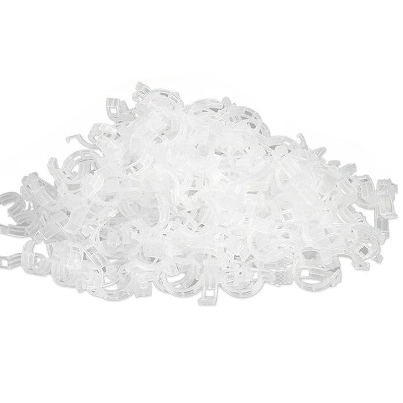 (CONU) Fixed Plastic Plant Clips, 300 PCS Plant Clips for Climbing Plants Transparent Plant Clips, Garden Clips